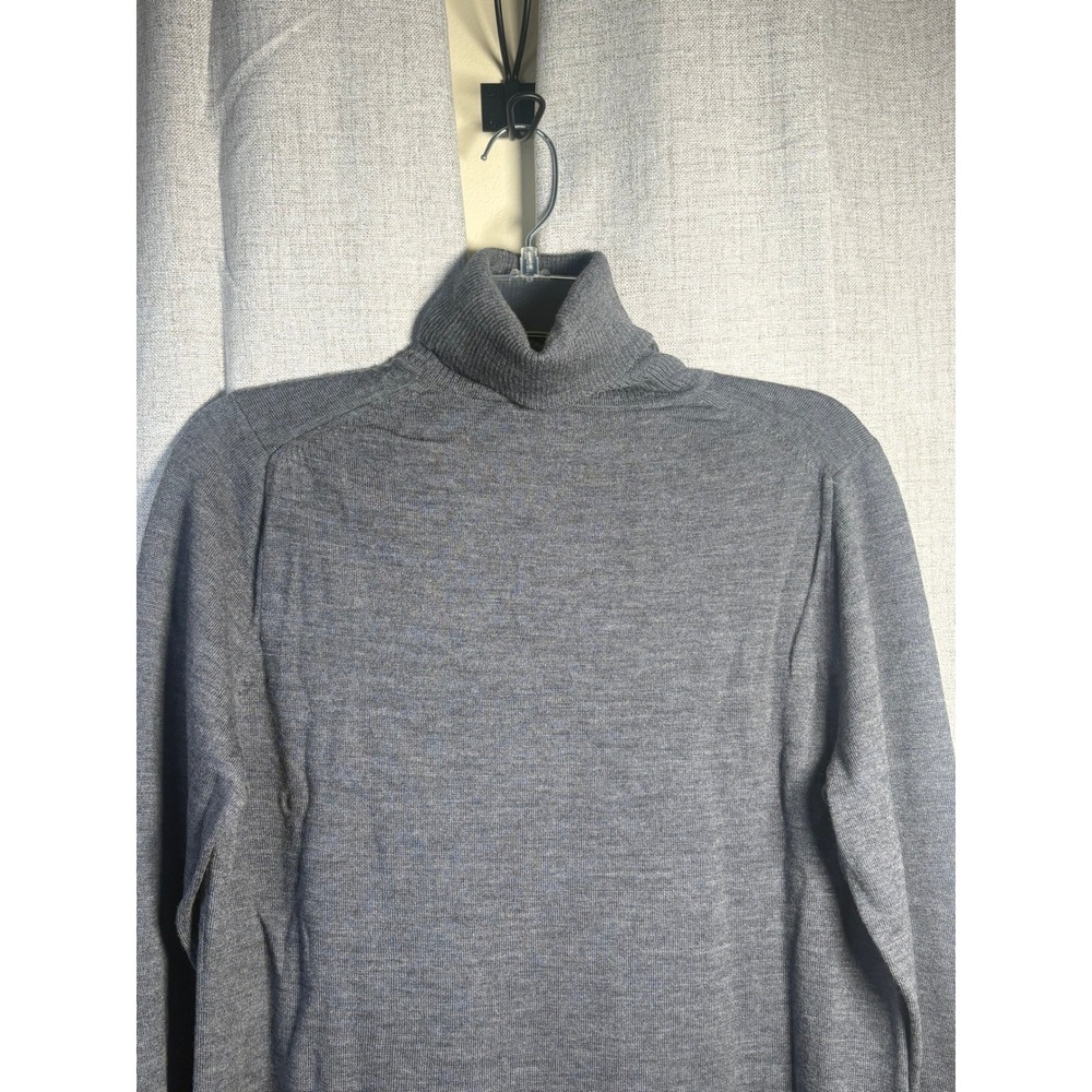 Pendleton Womens Gray 100% Merino Wool Turtleneck Sweater Size L 70Z698